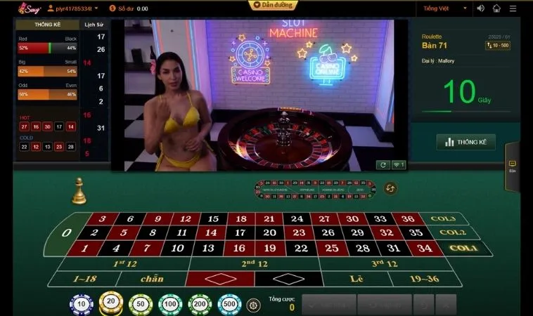 Bí Quyết Chơi Roulette 789P Thắng Lớn Không Thể Bỏ Lỡ 2 Giao diện đặt cược trò chơi Roulette 789P