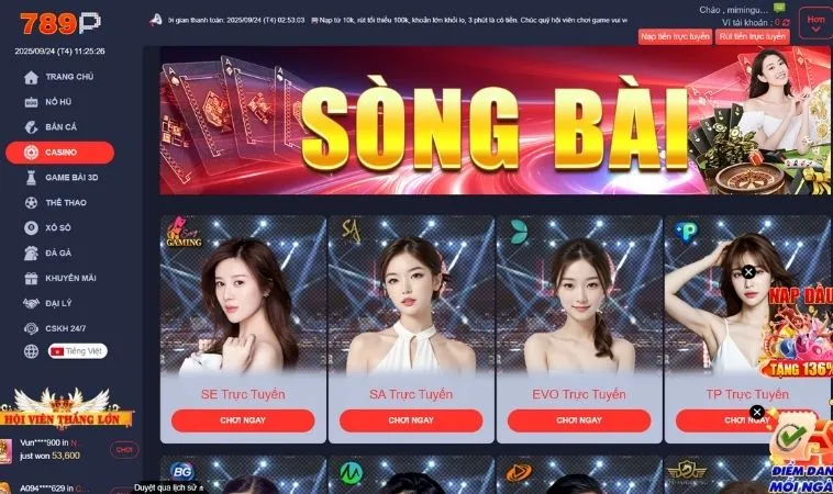 Casino Online Tại 789P 1 Tham gia chơi bài cùng dealer xinh đẹp tại sảnh Casino Online Tại 789P